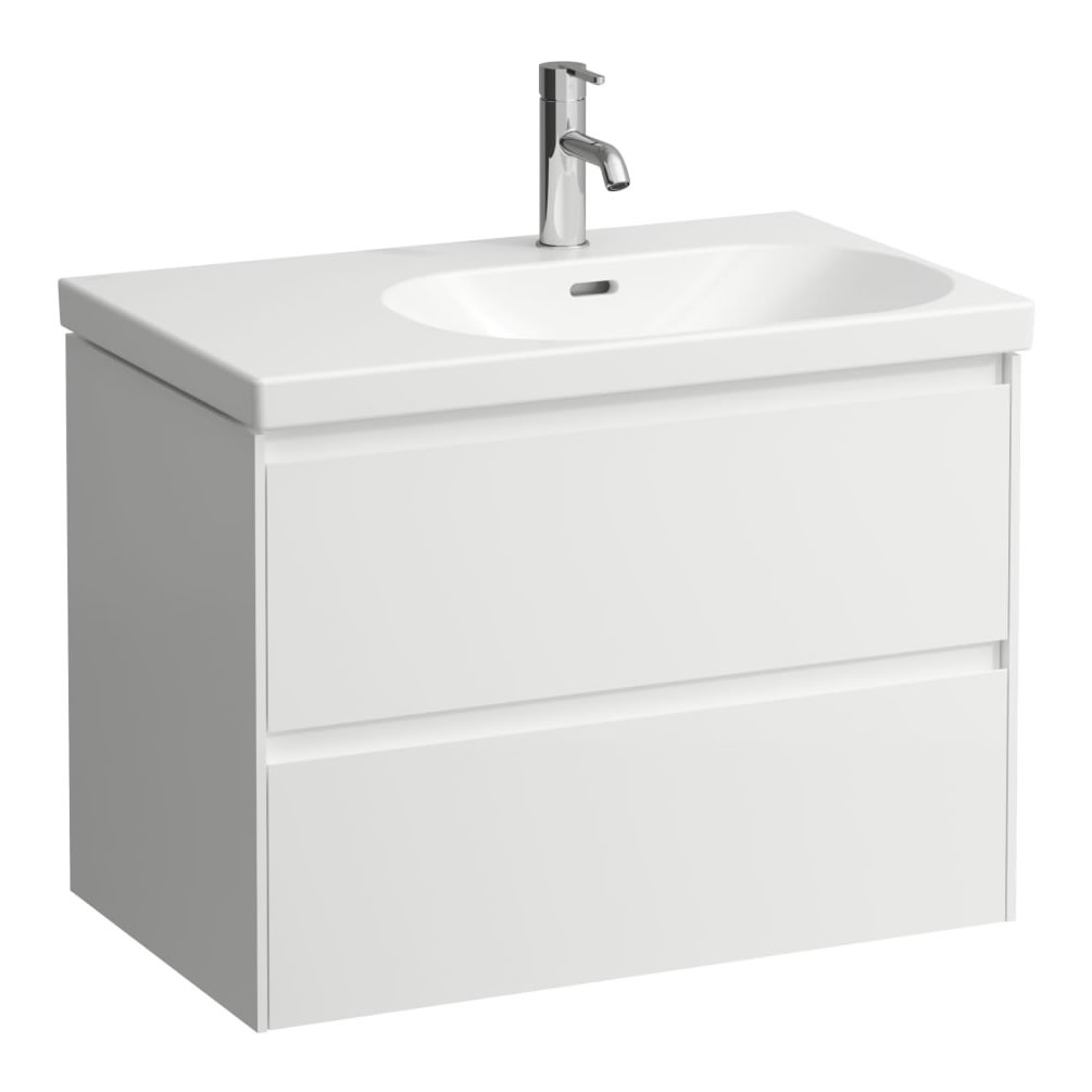 Cutout image of Laufen Lani Matt White 750mm Wall-Hung Vanity Unit & Basin