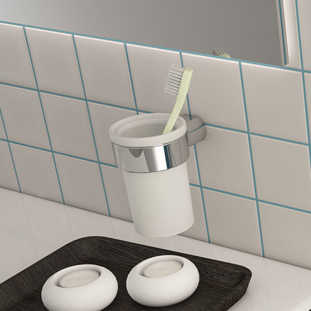 Lifestyle Photo of Bathroom Origins Pirenei Tumbler Holder