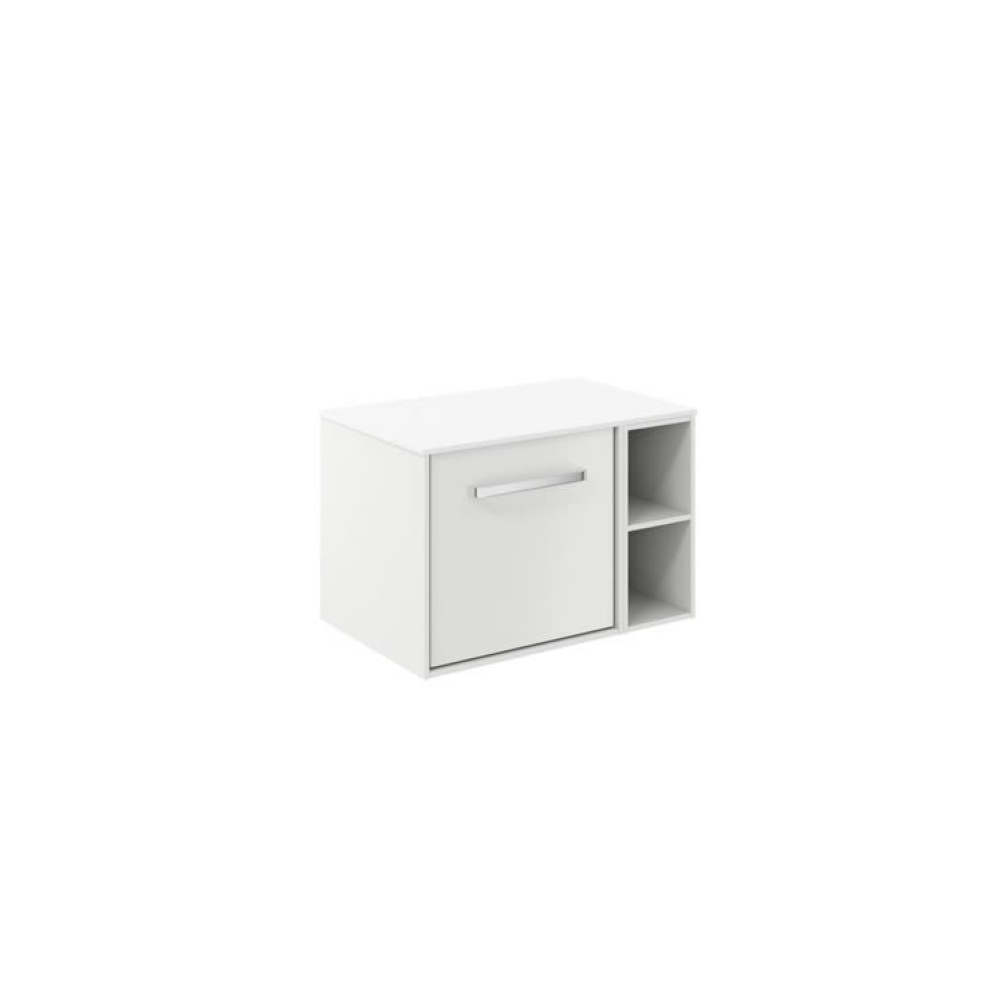 Cutout image of Crosswater Infinity 700mm Matt White Vanity Unit & Polar White Worktop