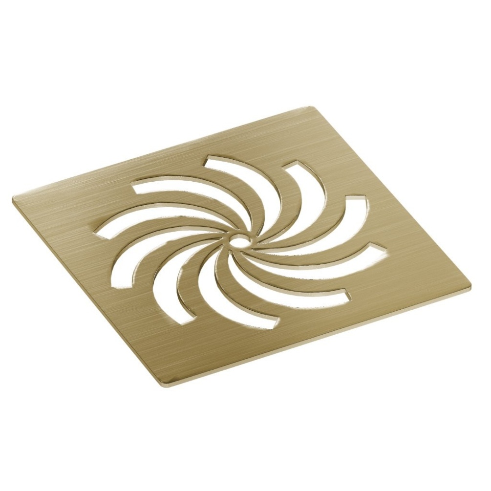 Eastbrook Crossland Brushed Brass 90mm Shower Waste & Cover Cut Out