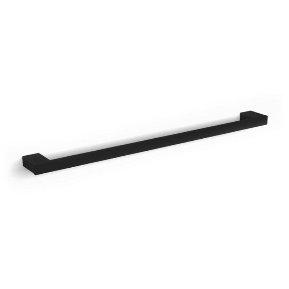 Product Cut out image of the HIB Atto Matt Black Towel Rail