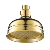 JTP Grosvenor Victorian Polished Gold Shower Head