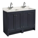 Photo of Roper Rhodes Hampton 1200mm Slate Grey Underslung Vanity Unit with Basin & Worktop 