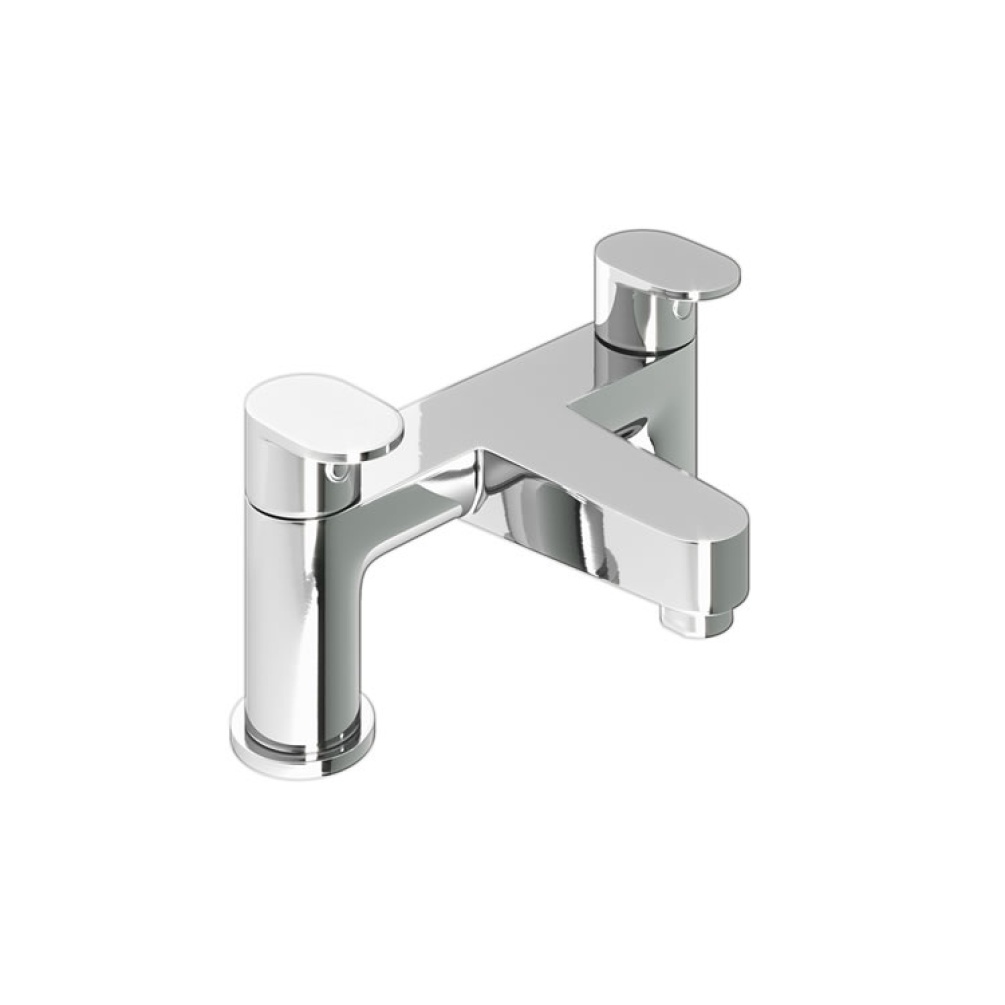 Product Cut out image of the Abacus Ki Chrome Deck Mounted Bath Filler