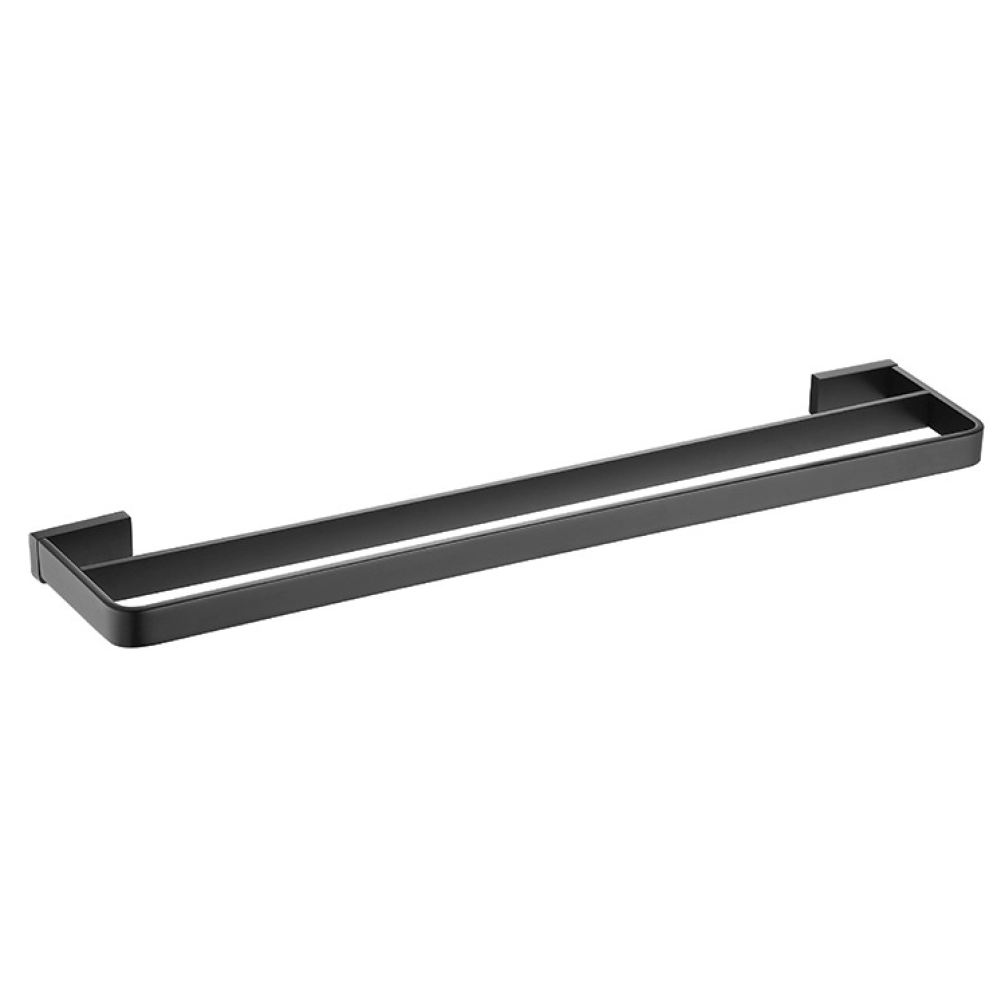 Image of The White Space Legend Black Double Towel Rail