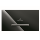 Photo of Villeroy and Boch Viconnect M300 Glass Gloss Black Dual Flush Plate