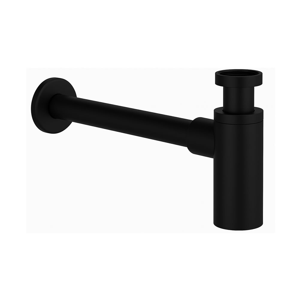 Cutout image of Laufen Pro X Matt Black 75mm Basin Bottle Trap
