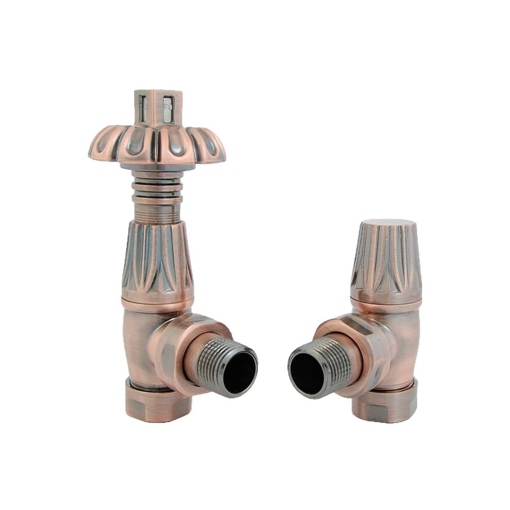 Cutout image of Redroom by Barwick Copper Traditional Straight Thermostatic Radiator Valves