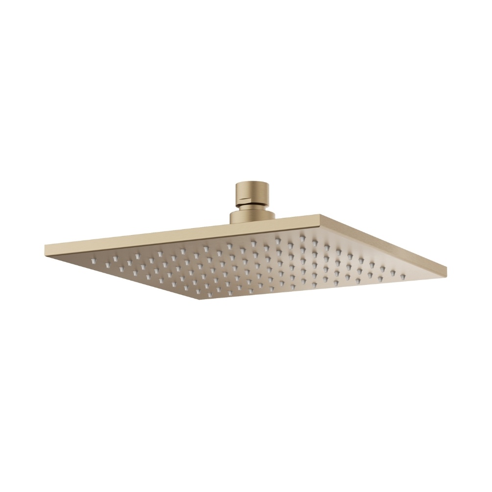 Product cut out image Crosswater Zion 200mm Matt Black Easy Clean Shower Head FH220F+