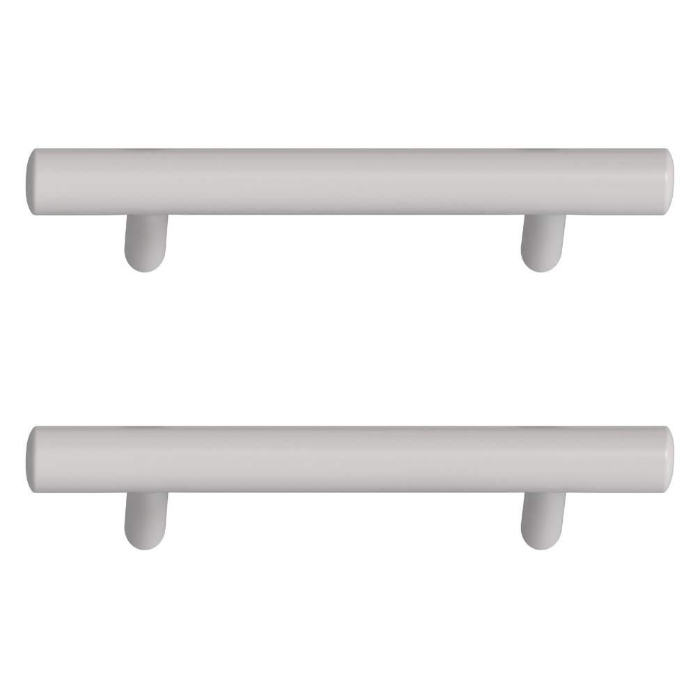 Apex Pair of Matt White 160mm T-Bar Handles Cut Out 1