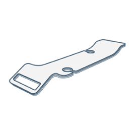 iconography image of a bathtub tray, shelf or caddy for storage items and wine holders