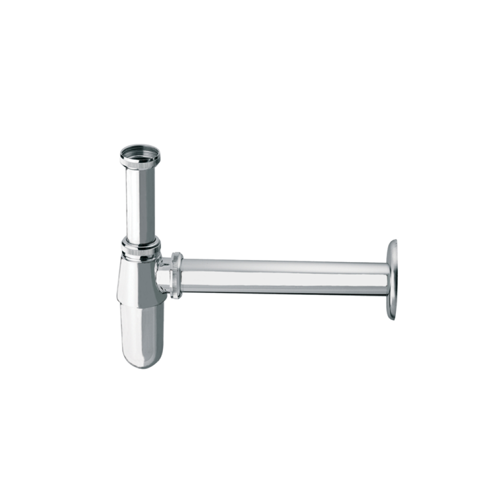 Photo of JTP Traditional Chrome Bottle Trap with 300mm Pipe Cutout