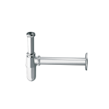 Photo of JTP Traditional Chrome Bottle Trap with 300mm Pipe Cutout