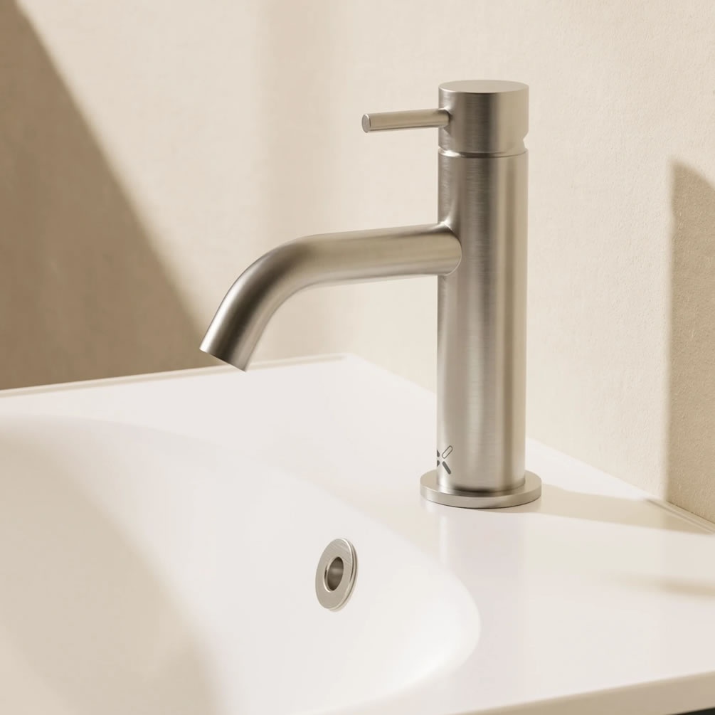 Lifestyle image of Crosswater MPRO XL Brushed Nickel Basin Mono Tap