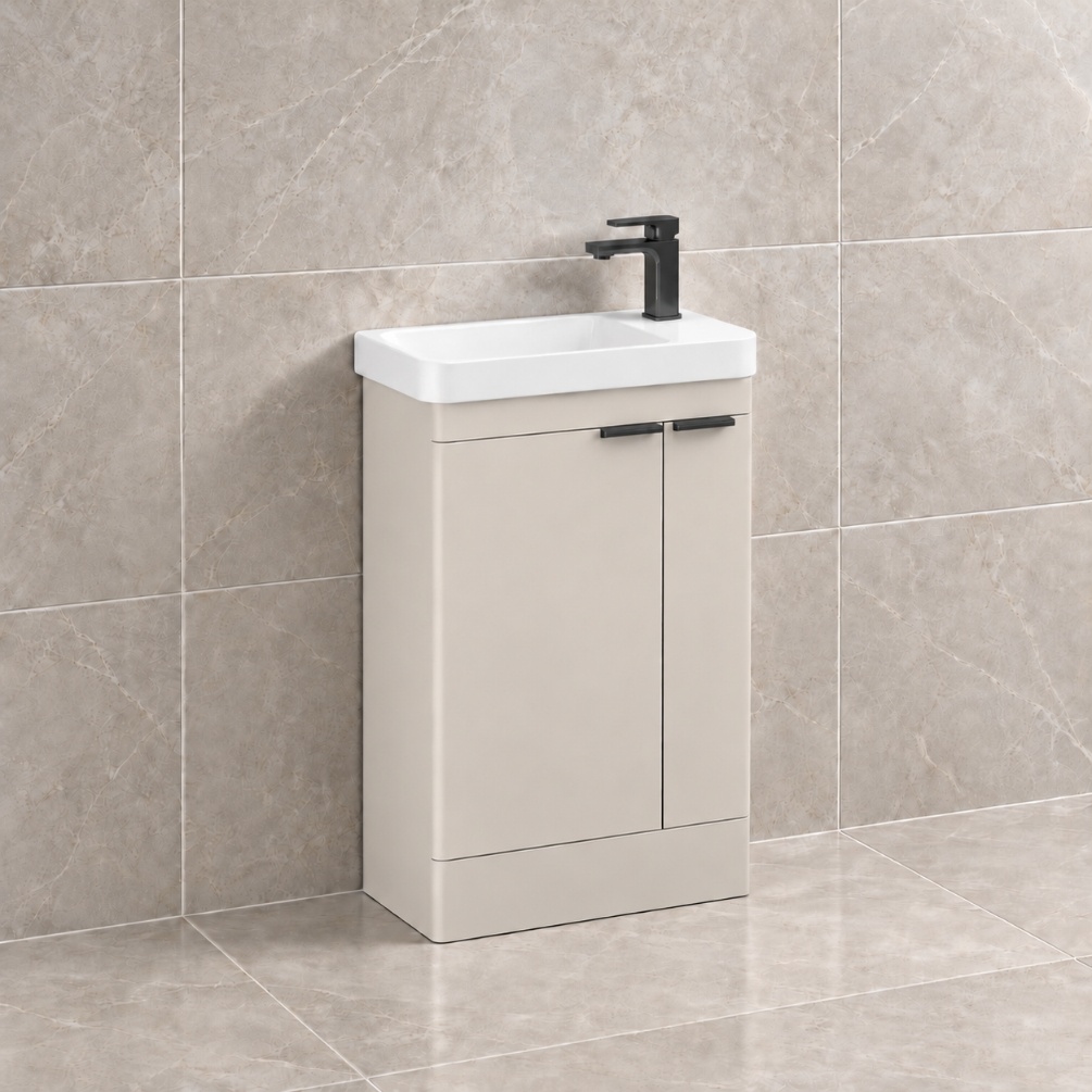 Imex Luna Matt Black Handles and Tap Lifestyle