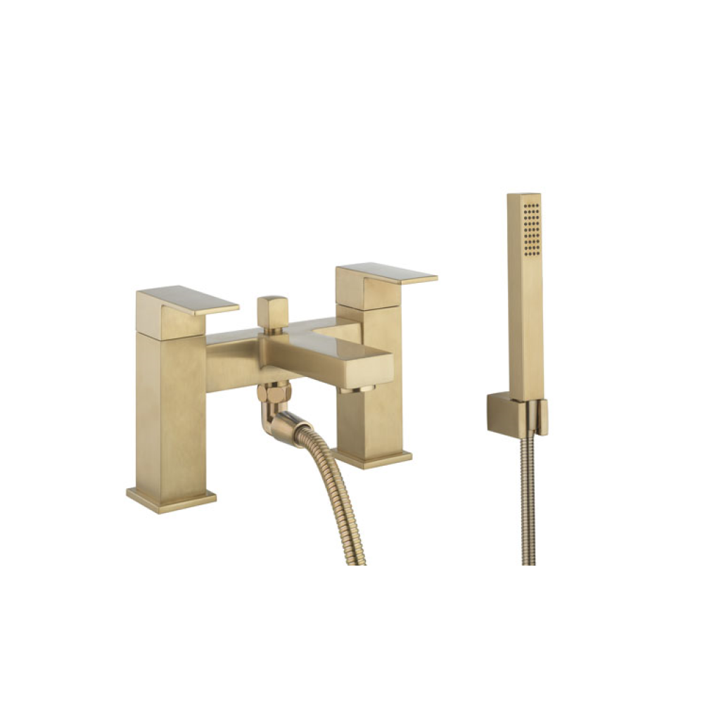 Photo of Crosswater Verge Brushed Brass Bath Shower Mixer Cutout