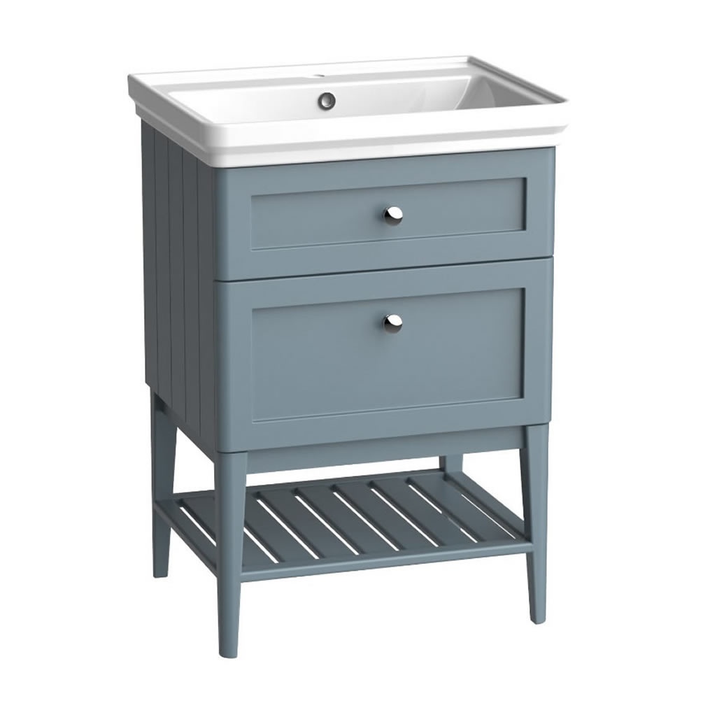 Tavistock Marston 600mm Matt Spruce Washstand & Basin