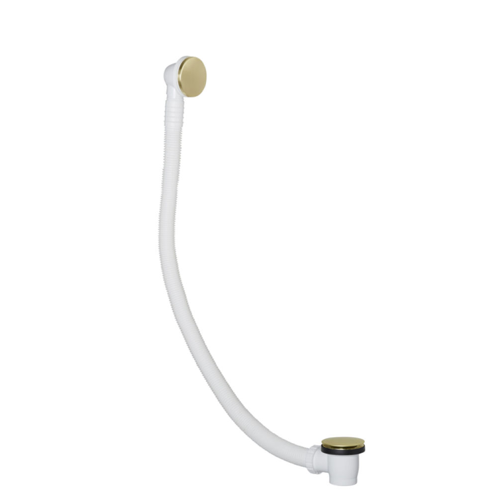 Product Cut out image of the JTP Vos Brushed Brass Click Clack Bath Waste