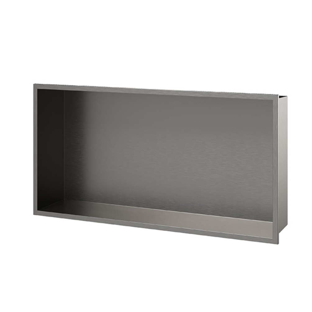 Product cut out image of the Abacus Elements Matt Anthracite 620mm x 320mm Shower Niche EMSU-SS86-6232