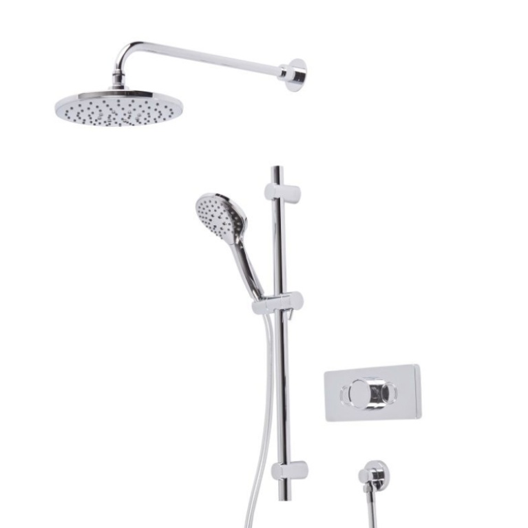 Tavistock Axiom Dual Function Push Button Shower Valve With Head