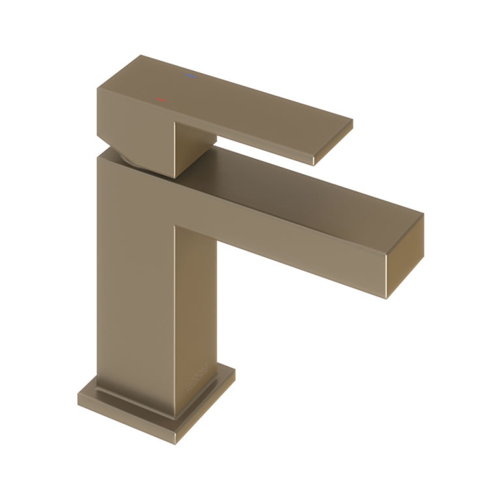 Product Cut out image of the Abacus Plan Brushed Nickel Mini Mono Basin Mixer