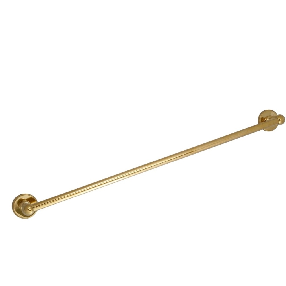 JTP Grosvenor Cross Polished Gold Towel Bar Cut Out