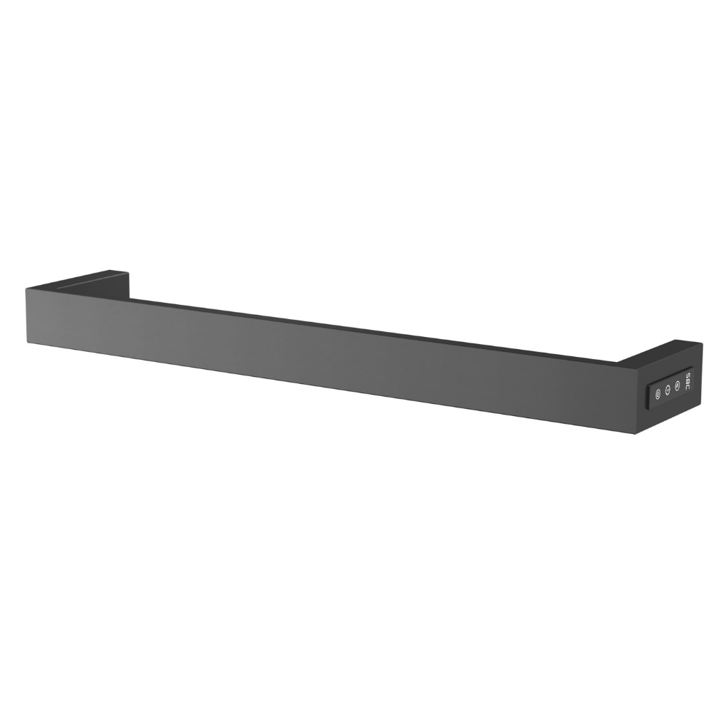 JTP Zen Brushed Black Designer Heated Towel Rail Cut Out