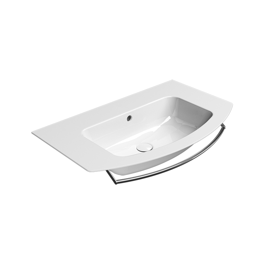 Photo of GSI Pura 82 x 49 Wall Hung Basin Cutout
