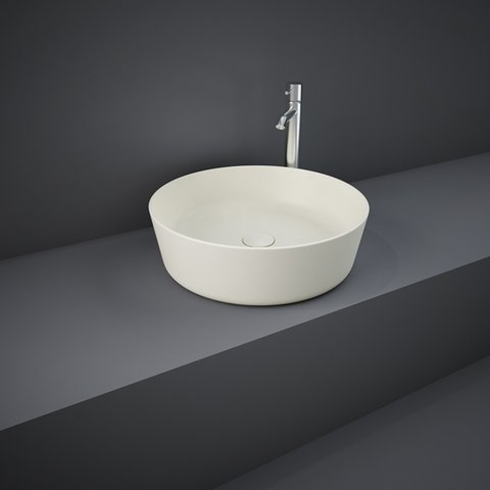 Photo Of RAK Feeling Matt Greige 420mm Round Countertop Basin