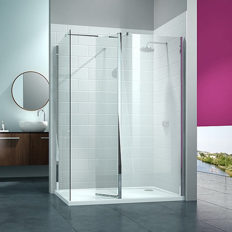 Merlyn 8 Series Walk In Shower With Swivel Panel Sanctuary Bathrooms
