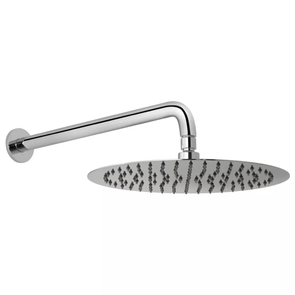 Cutout image of Vado Aquablade 300mm Round Shower Head & Wall-Hung Shower Arm