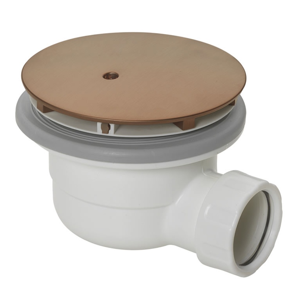 Cutout image of Crosswater High-Flow Shower Waste Brushed Bronze