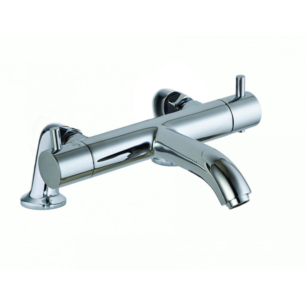 Photo of JTP Florence Deck Mounted Thermostatic Bath Shower Mixer Cutout