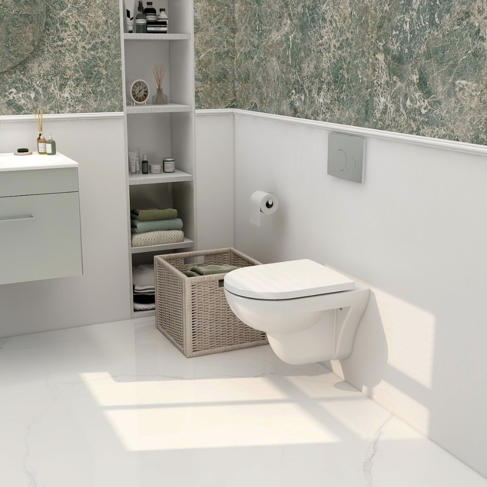 Imex Ivan Rimless Wall Hung Toilet Lifestyle 1