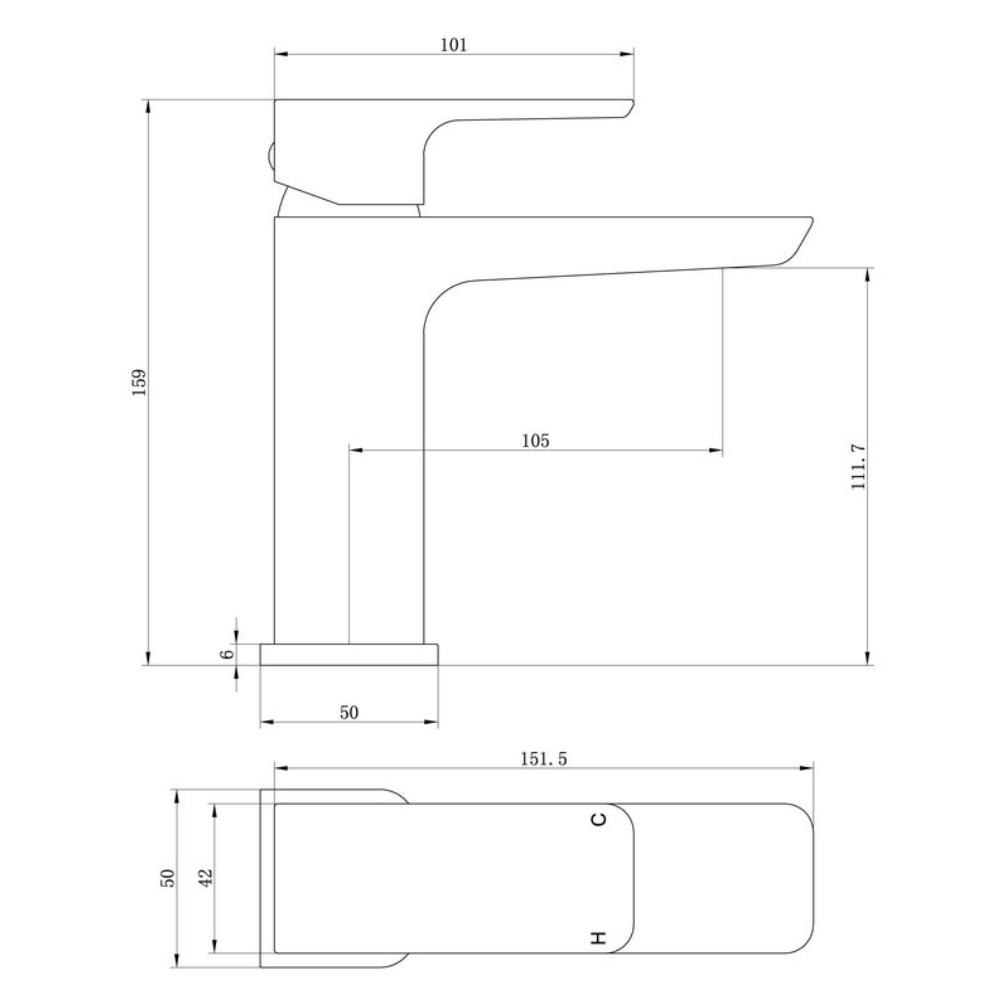 Dorian Brushed Bronze Basin Mixer Tap & Waste Sanctuary