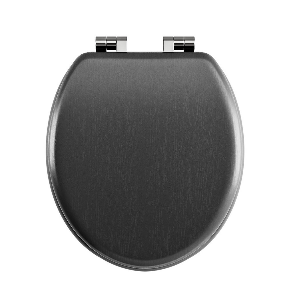 Imperial Lichfield Matt Black Grained Soft Close Seat