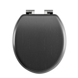 Imperial Lichfield Matt Black Grained Soft Close Seat