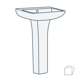 iconography image of a ceramic bathroom sink/basin