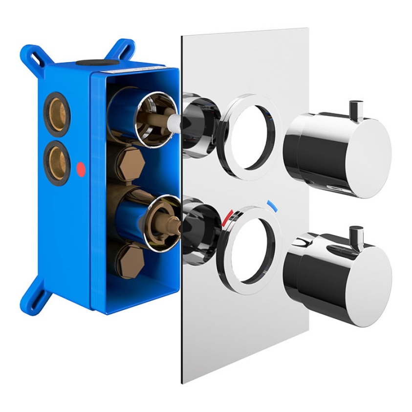 Abacus Emotion Chrome Single Outlet Valve Sanctuary Bathrooms