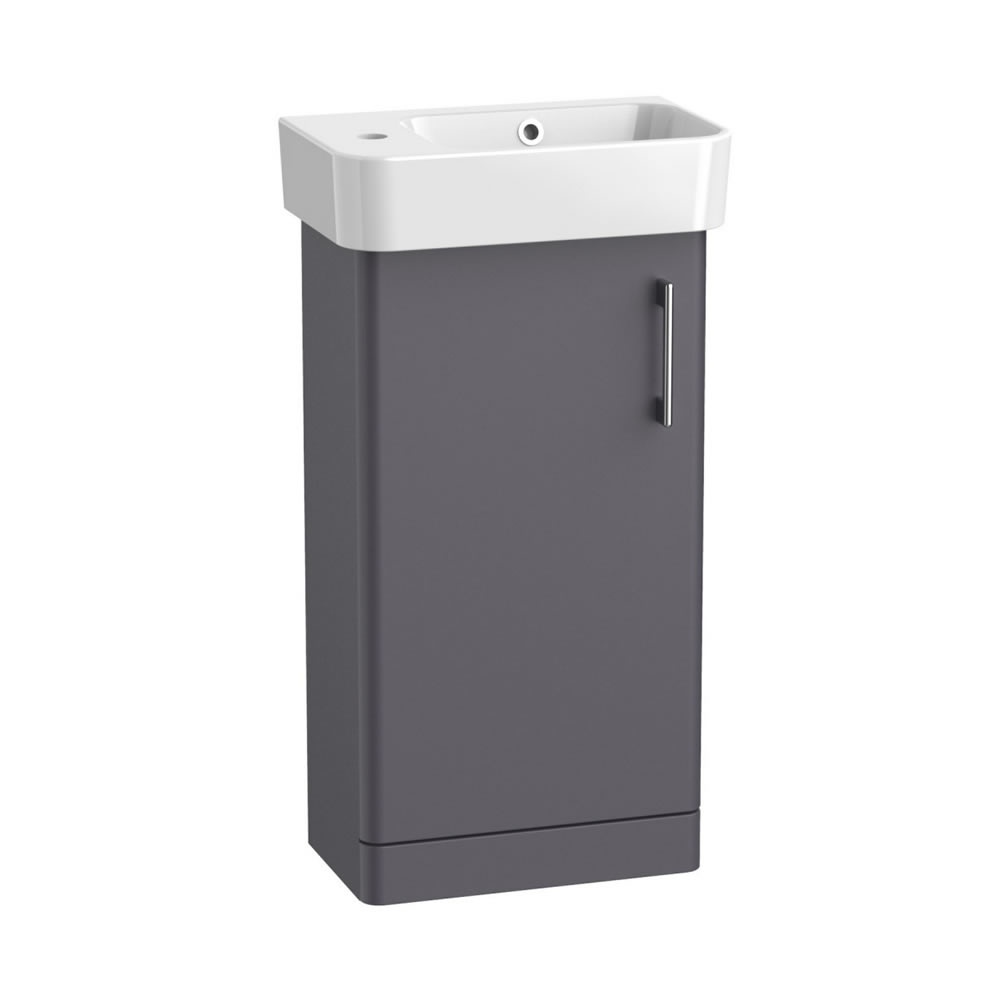 Tavistock Arlo 400mm Matt Storm Grey Cloakroom Vanity Unit & Basin