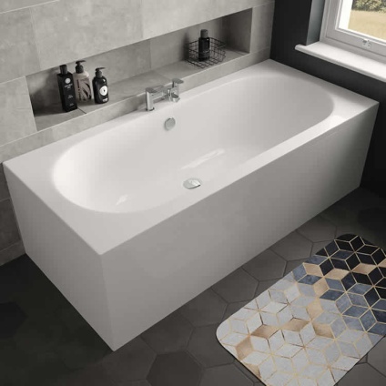 Photo of The White Space Magnus 1700 x 700mm Double Ended Bath Lifestyle Image