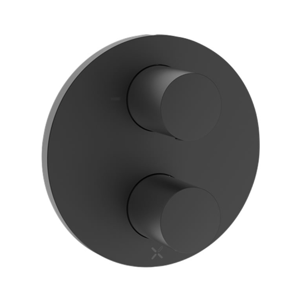 Crosswater Lazo Matt Black Crossbox 1 Outlet Shower Valve