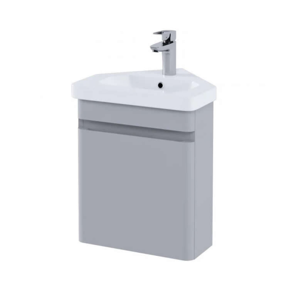 Photo Of RAK Resort Mushroom 450mm Corner Cloakroom Vanity Unit