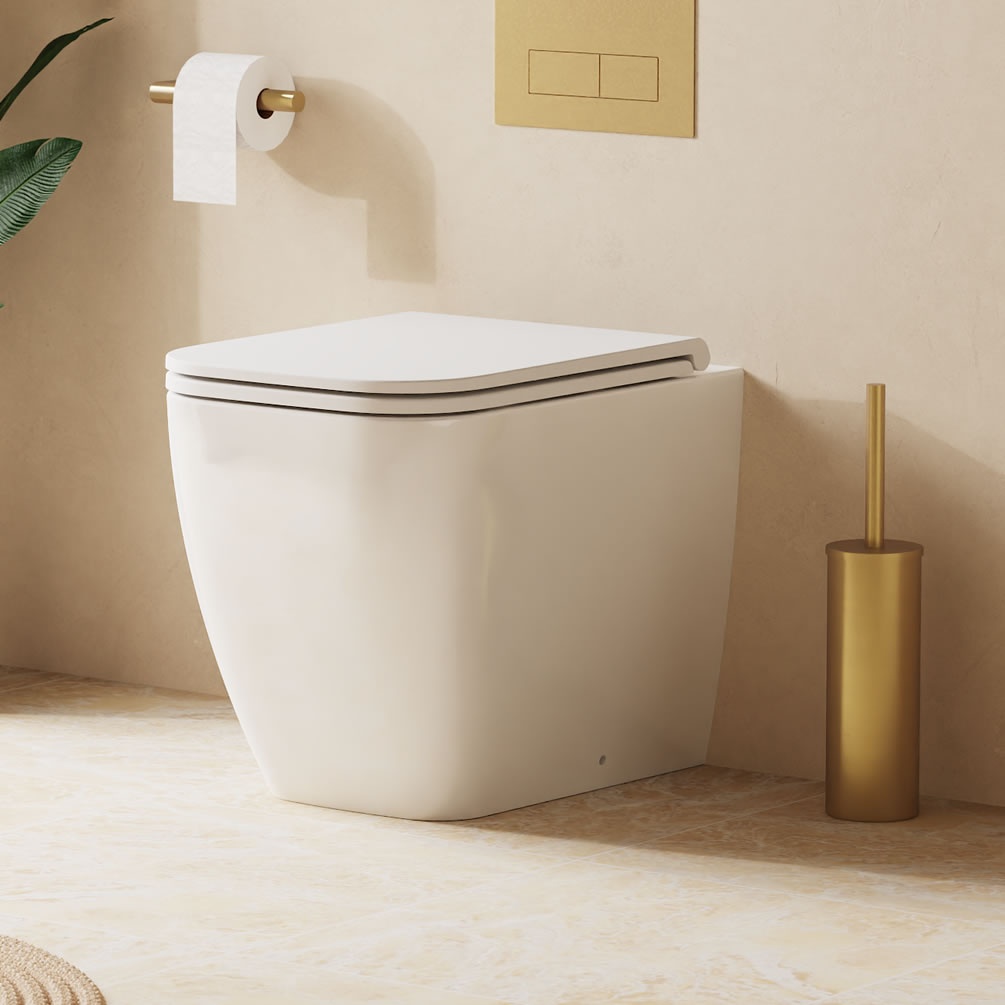 Lifestyle image of Crosswater Mada Square Back-to-Wall Toilet