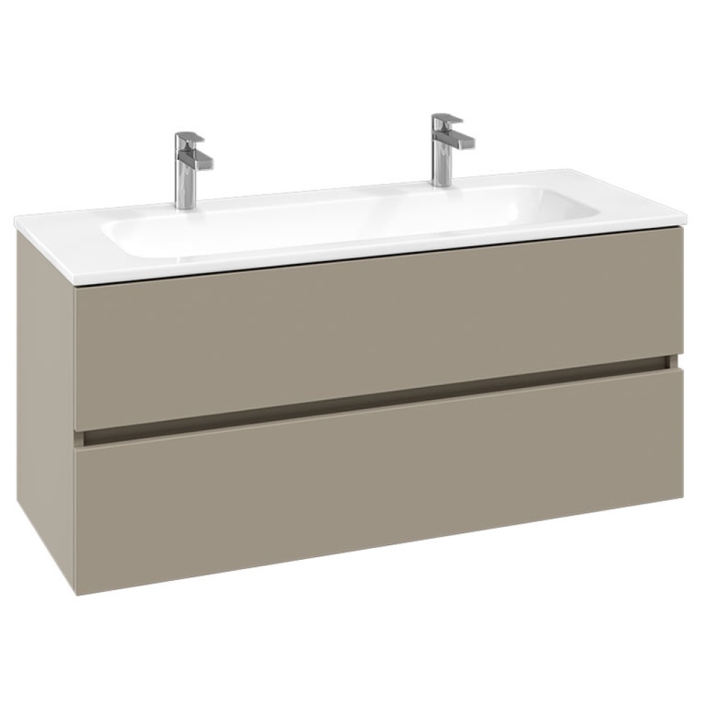 Cutout image of Villeroy & Boch Arto Sand Grey 1200mm Vanity Unit & Basin