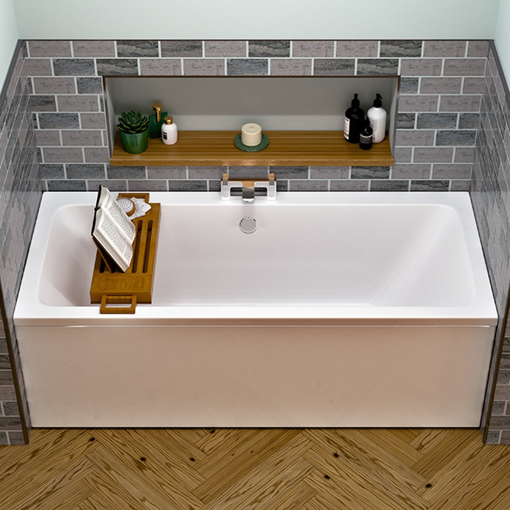 Eastbrook Beaufort Portland 1700 x 800mm Double Ended Bath - Image 1
