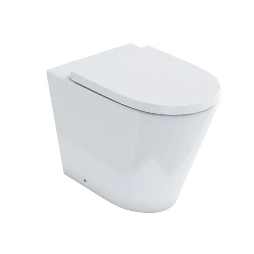 Photo of Britton Bathrooms Sphere Rimless Back to Wall WC & Seat