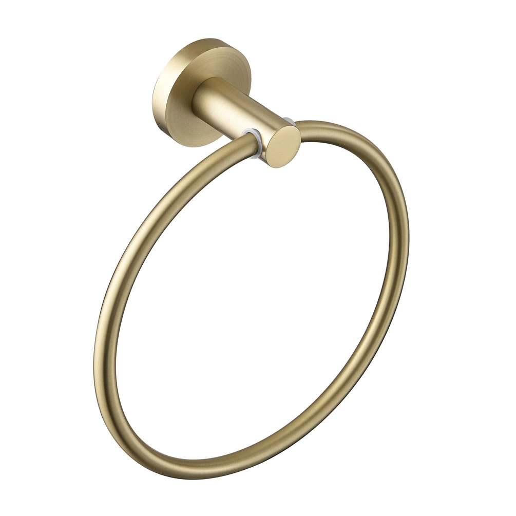 Heritage Lullington Brushed Brass Towel Ring