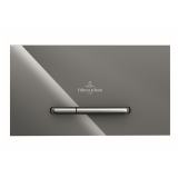 Photo of Villeroy and Boch Viconnect M300 Glass Gloss Grey Dual Flush Plate Cutout