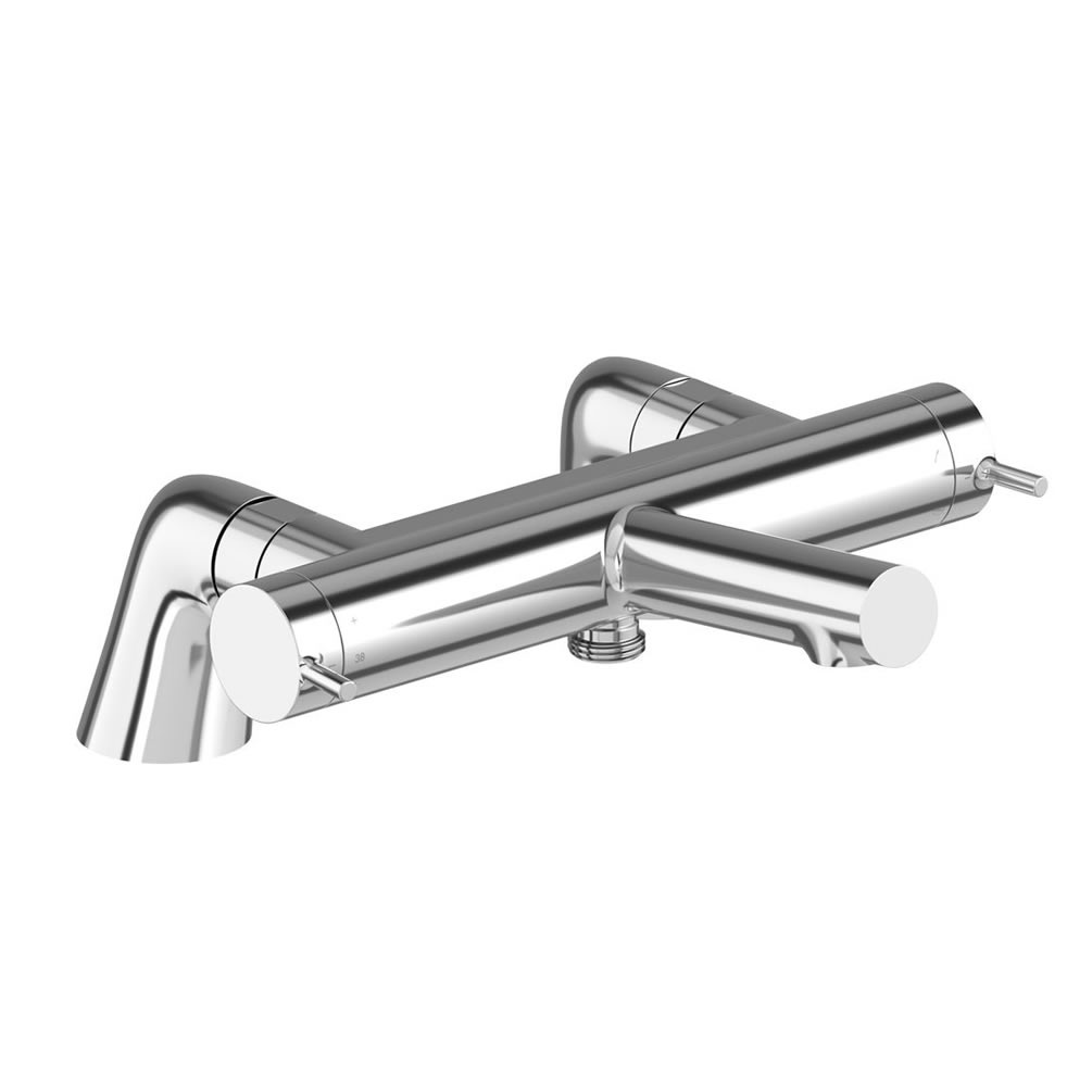 Vado Safari Lever Chrome Exposed Thermostatic Deck Mounted Bath Shower Mixer